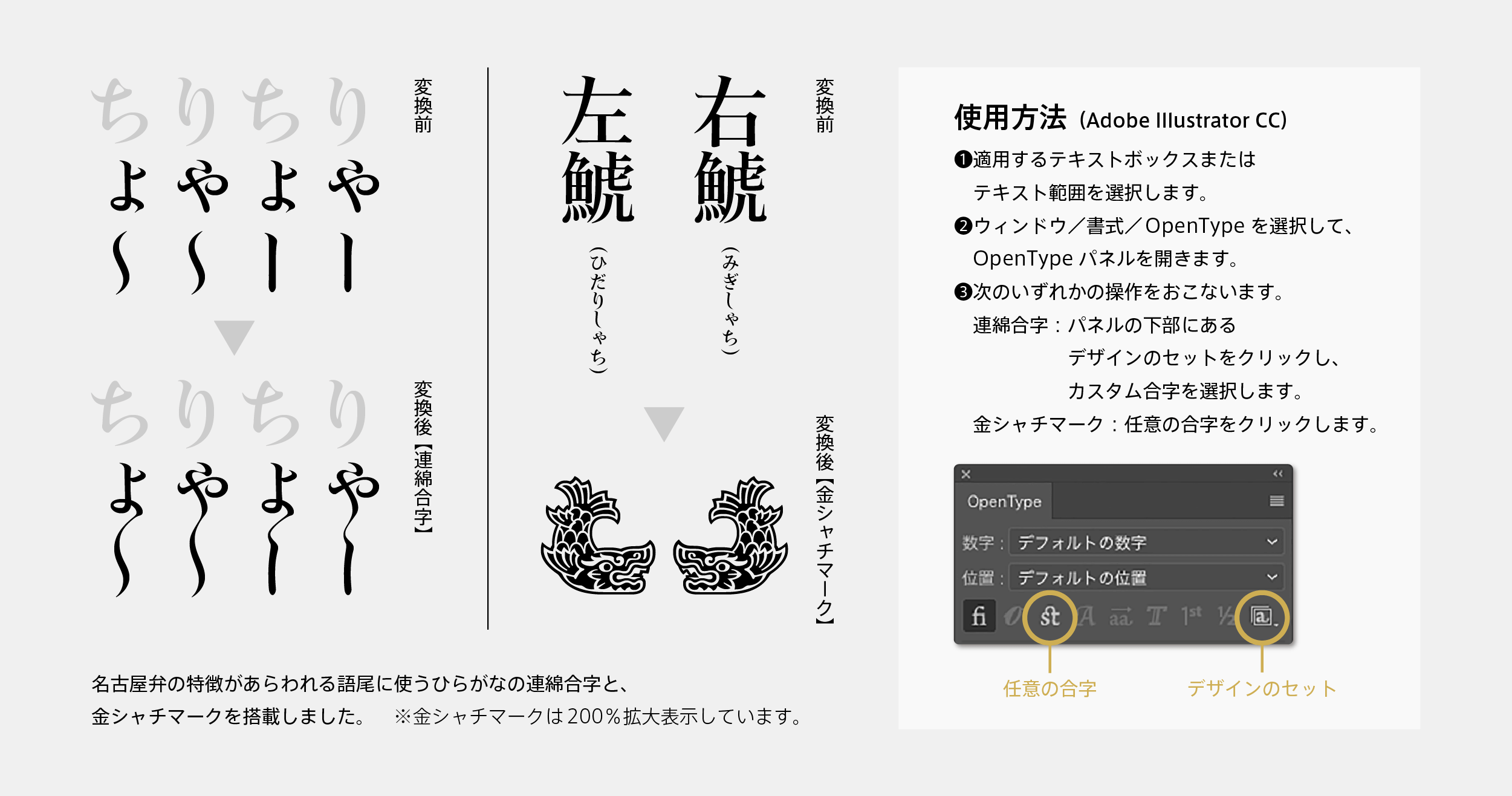金シャチフォント Type Project タイププロジェクト